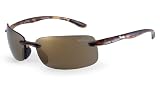 Sundog Vision Mike Weir Signature Style Cristec Polarized Lens Sunglasses with Tortoise Demi Frame and G15 Gold Flash Mirror Lens