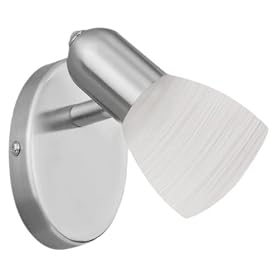 Eglo 88472A Dakar-1, Nickel Alabaster, 1-Light Track Light Fixture by Eglo
