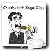 Londons Times Famous People Places Books Cartoons - Grocho Marx with Zeppo Zippo - Mouse Pads Image