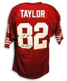 John Taylor Signed San Francisco 49ers Red Throwback Jersey