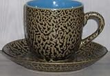 Leopard Mug, Saucer and Spoon 4 Colors