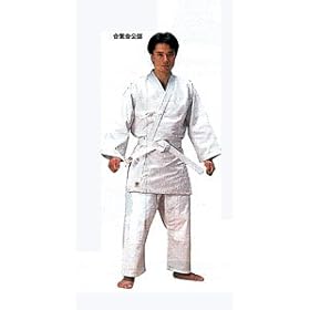 【クリックで詳細表示】ミツボシ 合気道衣 ホワイト 一重織 綿100％ ＃4 (上衣・ズボン・帯抜きセット) Y-62004
