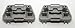 Window Regulator Repair Clips (2) for Ford Focus - Front Left (Driver Side) Pair