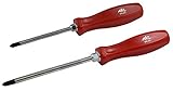 MACTOOLS ペンタグリップスクリュードライバー　プラス#2,#3(赤)