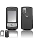 RUBBER FEEL Black Snap-On Cover Hard Case Phone Protector for LG CU720 Shine CU-720
