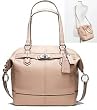 Coach Leather Chelsea Emerson North South Convertible Satchel Bag 17847 Putty