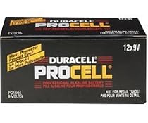 Procell Alkaline Batteries, 12 Batteries per Pack, 9V (DURPC1604) Category: General Batteries