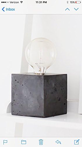 Concrete Cube Table Lamp