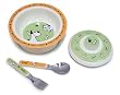 Sugar Booger Covered Bowl Gift Set. Furry Friends Dinnerware Collection.