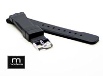 20mm Modena Italian Rubber Thick Dive Watch Band Strap