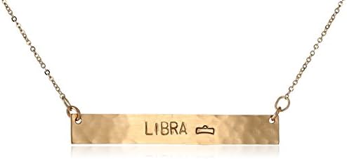 Nashelle Libra Zodiac Bar Necklace