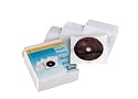 Beco 100 CD Papierhüllen mit Fenster und Einsteckklappe, weiss