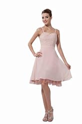 Girls Short Beaded Sequined Chiffon/Tulle  Dress