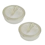 uxcell 洗面ストッパー　水栓　排水口カバー　クリアラバー　ストッパー　ストッパー　直径3.4cm　ゴム　 2個入り