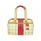 Coach Multicolor Plaid PVC Canvas Zip Satchel 12222 B4U3