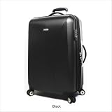 Pasadena 25 Inch Expandable 4 Wheeled Upright, Black, 25 X 17 X 10