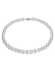 PremiumPearl 10.5-11.5mm White Freshwater Pearl Necklace AA+ Quality