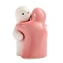 Cruet set Hugging Lovers Salt & Pepper Pots Pink & White