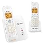 AT&T DECT 6.0 White/Grey Digital Dual Handset Cordless Telephone (EL51209)
