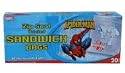 Zip Seal Spiderman Sandwich Bags - Officially licensed Spiderman Ziploc (20pcs set)
