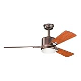 31gJLkwvLxL. SL160  Kichler Lighting 300017 OBB Celino Decor 48 Inch Ceiling Fan with Cased Opal Glass, Oil Brushed Bronze