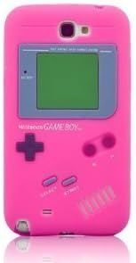 I Need Popular 3D Hot Pink Gameboy Soft Silicone Case Cover Compatible for Samsung Galaxy Note II N7100