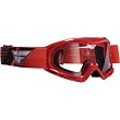 Fly Racing Focus Youth MotoX/Off-Road/Dirt Bike Motorcycle Goggles Eyewear - Red/Clear