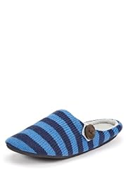 Striped Mule Slippers