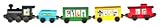 Whittle Shortline Railroad Veggietales 5 Car Wooden Train Set