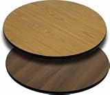 Reversible Laminate Table Top Finish: Natural / Walnut, Size: 30 Round