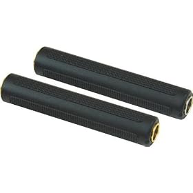 American Recorder (ART) 1 4 Female to 1 4 Female Mono Adapter, Gold by 