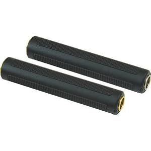 American Recorder (ART) 1 4 Female to 1 4 Female Stereo Adapter, Gold by