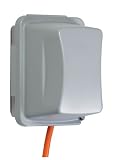 Taymac MM710G Jumbo 4-3/4-Inch Depth Weatherproof In-Use Plastic Cover 16 Configurations Vertical/Horizontal One Gang, Grey
