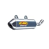 00-01 YAMAHA YZ125: FMF POWERCORE 2 SHORTY SILENCER - 2-STROKE (SILVER) by FMF