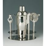 Side Bar Cocktail Shaker Set - Stainless Steel 6 Piece $36.95