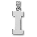 University of Illinois Block I 5/8 Pendant (Silver)