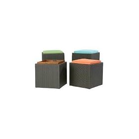 Chasm Square Accent Storage Table - Ocean by Outback Chair