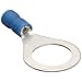 Morris Products 10044 Ring Terminal, Vinyl Insulated, Blue, 16-14 Wire Size, 1/2" Stud Size (Pack of 100)