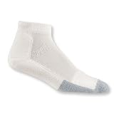 Thorlo Thin Cushion Mini-Crew Tennis Socks with THOR?LON? and CoolMax? - White/Grey - T1CMU