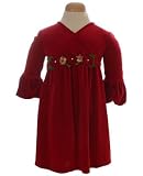 Plum Pudding Velour Red Holiday Dress