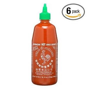 Huy Fong Sriracha Chili Sauce, 28 Ounce Bottle (PACK OF 6) by HUY FONG