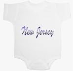 New Jersey blue smoke Baby Ultrasoft Onesie