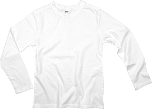 Earth Elements Big Kid's (Youth) Long Sleeve T-Shirt Medium White