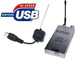 Electronics : USB Receiver & Mini Wireless full Colour Pinhole Spy Camera - Connects direct to PC