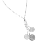Silver Tassel Coins and Chain Necklace