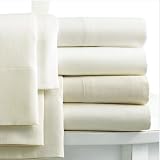 Linens Limited 100% Egyptian Cotton 400 Thread Count Valance Sheet, Cream, Single