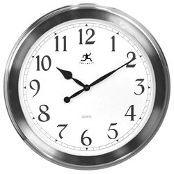 Infinity Instruments The Argent - Faux Brushed Nickel Finish Wall Clock