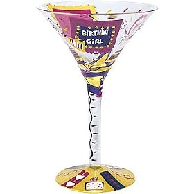 Lolita Martini Collection Birthday Girl Stemware