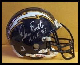 Dan Fouts Autographed/Hand Signed Mini Helmet