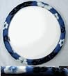 Blue Hawaiian Hibiscus Flowers Print Steering Wheel Cover